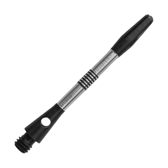 Ejes de aluminio Bulls NL Cetra - Negro Auf diesem Bild ist ein weiterer schwarzer Aluminium-Schaft zu sehen. Der Schaft ist für Dartpfeile geeignet und misst 34mm.