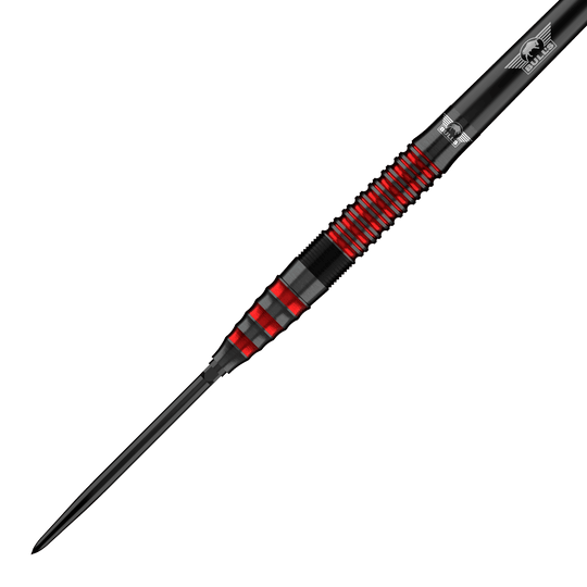 Bulls NL Florian Price 90 Puntos Convertibles Steeldarts Gezeigt werden Bulls NL Florian Preis 90 Convertible Point Steeldarts. Das Set eignet sich für Darts-Spieler.