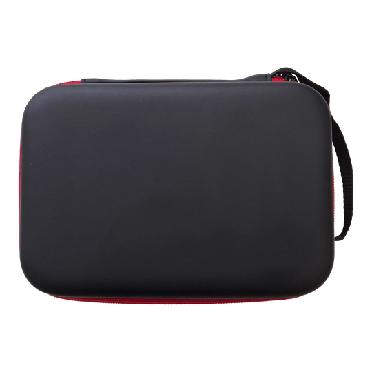 Estuche para dardos McDart System-4 Das Bild zeigt ein Dartcase in schwarzer Farbe. Es ist ein Aufbewahrungsetui für Dart-Zubehör.