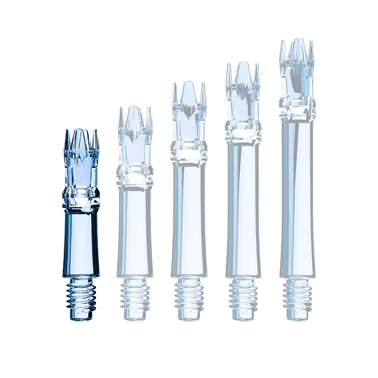 Ejes de repuesto L-Style L-System - Azul transparente Eine transparente blaue Ersatzshaft ist im Bild. Die Shaft wird als Einzelstück gezeigt.