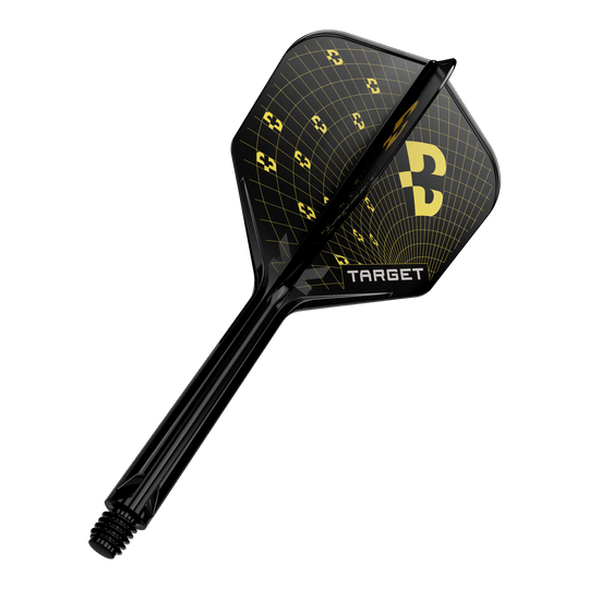 Vuelos Target K-Flex Bolide No6 Nahaufnahme eines Dart-Flights, wahrscheinlich Target K-Flex Bolide No6 in 33mm. Das Produkt wird einzeln präsentiert.