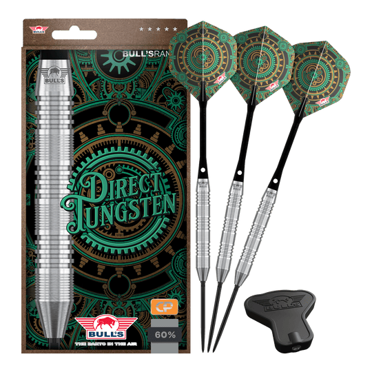 Dardos de acero con punta convertible de tungsteno Bulls NL Direct - 23 g Dardos de acero con punta convertible de tungsteno Bulls NL Direct - 23 g