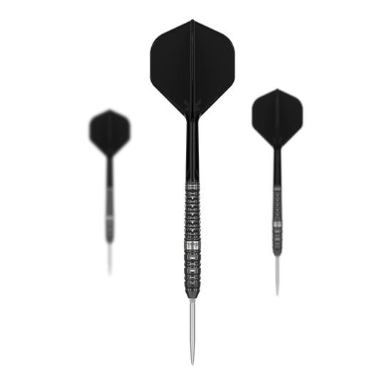 Dardos de acero Target Japan Black Marque Eclipse Swiss Point - 23 g Die Abbildung zeigt das Set der Target Japan Black Marque Eclipse Swiss Point Steeldarts - 23g. Das Set beinhaltet mehrere Darts in erstklassiger Qualität.