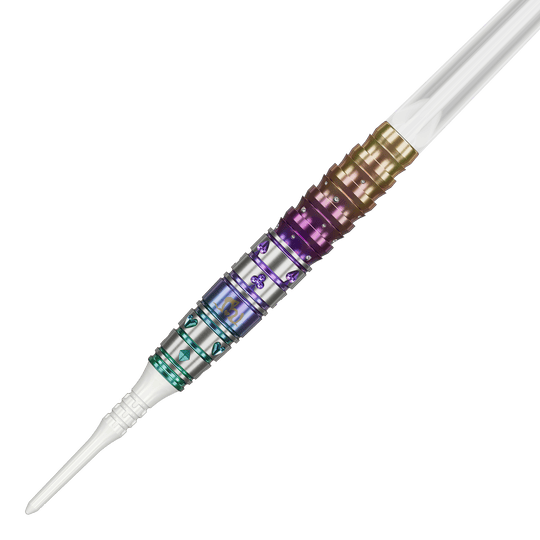 Dardos blandos Target Japan Prime Series Mayuko Morita Mayo GEN7 - 18 g Auf dem Bild sind die Target Japan Prime Series Mayuko Morita Mayo GEN7 Softdarts mit 18g abgebildet. Sie zeichnen sich durch ihr besonderes Design für den Dartsport aus.