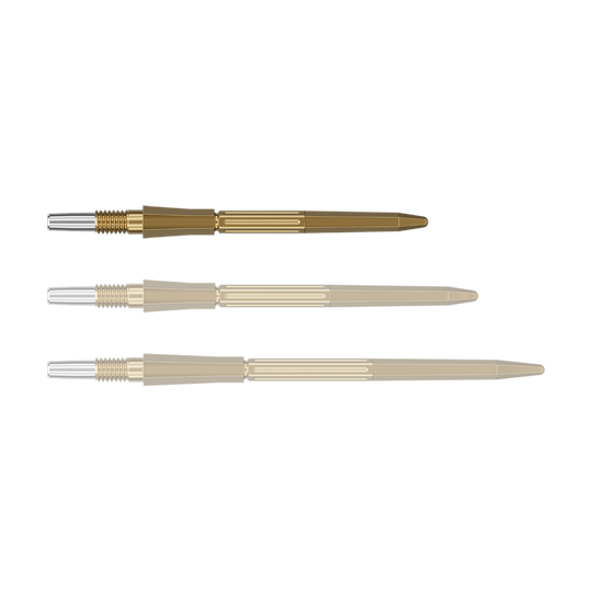 Puntas de dardo Target Elysian Archetype 43 Swiss Point de acero - Oro Auf dem Foto sind goldfarbene SwissPoint Dartspitzen mit 30 mm Länge zu sehen. Die Dartspitzen sind für Zielgenauigkeit beim Dartspiel entwickelt.