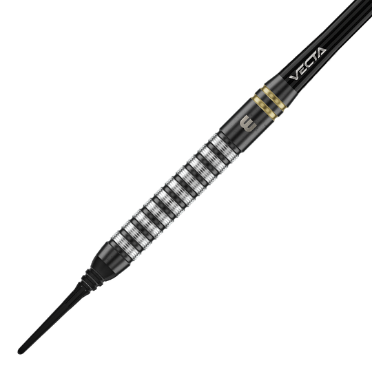 Dardos blandos Winmau Gian Van Veen TS - 18 g Auf dem Bild sind die Winmau Gian Van Veen TS Softdarts 18g. Die Darts sind in unterschiedlichen Perspektiven fotografiert.