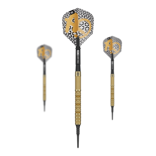 Dardos blandos Target Bolide Envy 10 Abgebildet ist ein Set der Target Bolide Envy 10 Softdarts. Das Set umfasst hochwertige Softdarts für den Dart-Sport.