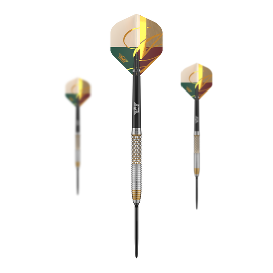 Dardos de acero convertibles Bulls NL Vintage Shark Das Foto zeigt ein Set der Bulls NL Vintago Shark Convertible Points Steeldarts. Dieses Set ist ideal für professionelle Dartspieler geeignet.