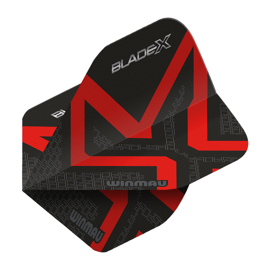 Plumas estándar Winmau Prism Delta Blade X Metallic Red No2 Hier sieht man den Winmau Prism Delta Blade X Metallic Red No2 Standard Flight. Das Produkt ist rot und wird für Dartpfeile verwendet.