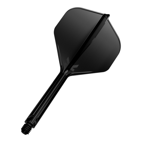 Sistema de vuelo estándar Target K-Flex No2 - Negro Dies ist ein schwarzer Dartflight mit Schaft. Das Design ist schlicht und modern gehalten.