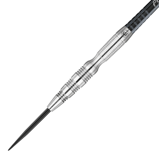 1042-24-Winmau-Simon-Whitlock-90-Tungsten-2018-Steeldarts-2 Das Bild zeigt einen Winmau Simon Whitlock 90 % Tungsten Steeldart. Der Dartpfeil besteht aus hochwertigem, strukturiertem Metall und hat eine spitze Stahlspitze.