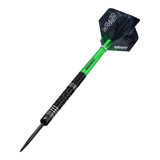 Dardos de acero Unicorn Wraith James Wade Abgebildet sind die Unicorn Wraith James Wade Steeldarts. Sie zeichnen sich durch ihre besondere Form und Qualität aus.