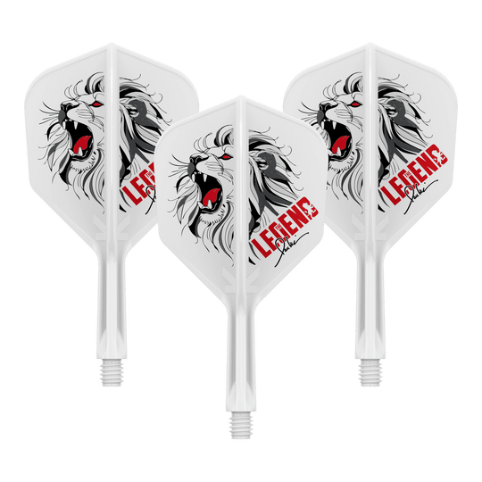 Plumas Target Japan K-Flex Paul Lim The Legend con estampado n.° 6 Das Bild zeigt ein Set Dart-Flights, genannt '410264_Target_Japan_K-Flex_Paul_Lim_The_Legend_Printed_No6_Flights_19mm_1Set'. Diese Flights sind bedruckt und eignen sich zum Einsatz bei Paul Lim Darts.