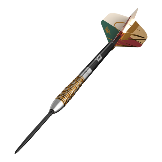 Gezeigt werden Bulls NL Vintago Bomb Convertible Point Steeldarts. Die Darts sind vielseitig einsetzbar und besonders langlebig.