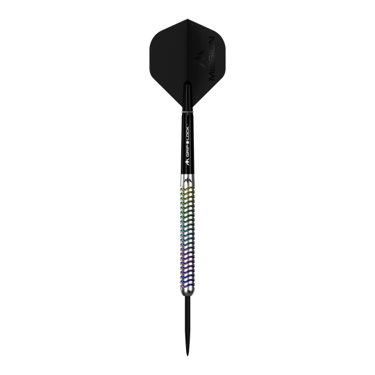 Dardos de acero Mission Mirage Hier sieht man Mission Mirage Steeldarts. Die Darts sind für professionelle Spiele konzipiert.