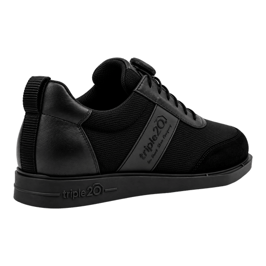 Zapatillas Triple20 Dart de tela con cierre giratorio - Negras Zapatillas Triple20 Dart de tela con cierre giratorio - Negras