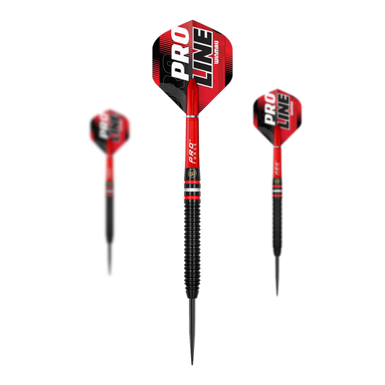 Winmau Pro-Line 90% Steeldarts Winmau Pro-Line 90% Steeldarts werden hier dargestellt. Es sind hochwertige Steeldarts für präzises Dartspiel.