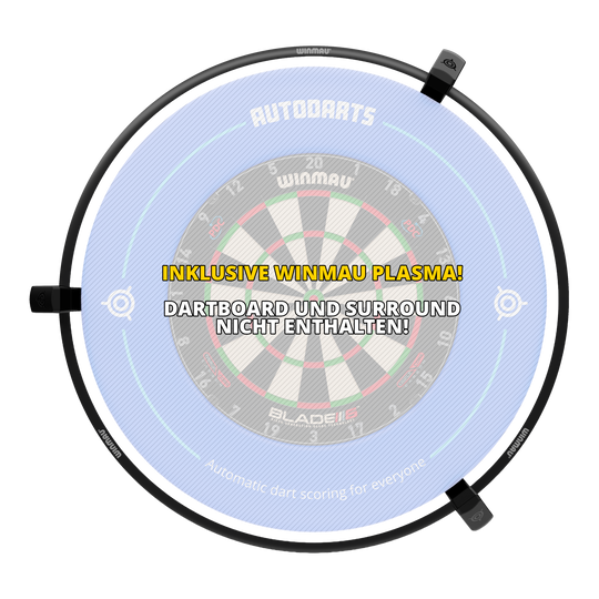 Sistema de puntuación automática Autodarts Vantage Das Bild zeigt Autodarts Vantage Auto-Scoring-System. Es handelt sich vermutlich um ein automatisches Punktezählsystem für Dartspiele.