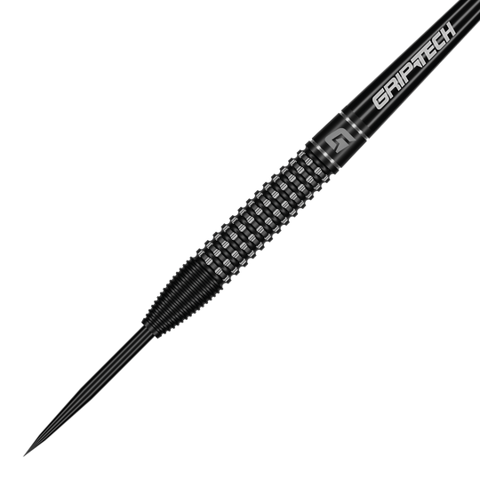 Hier ist der GOAT Sprocket MKIII Bomb Steeldarts zu sehen. Das Bild zeigt Details des Dartpfeils.