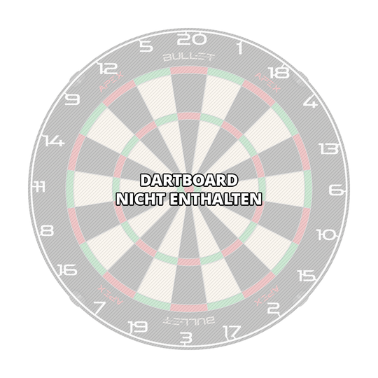 Bild mit dem Dateinamen BT1000100_Bullet_Dartboard_Zahlenring_Wei_3. Wahrscheinlich ist darauf ein weiterer weißer Zahlenring für ein Dartboard zu sehen.