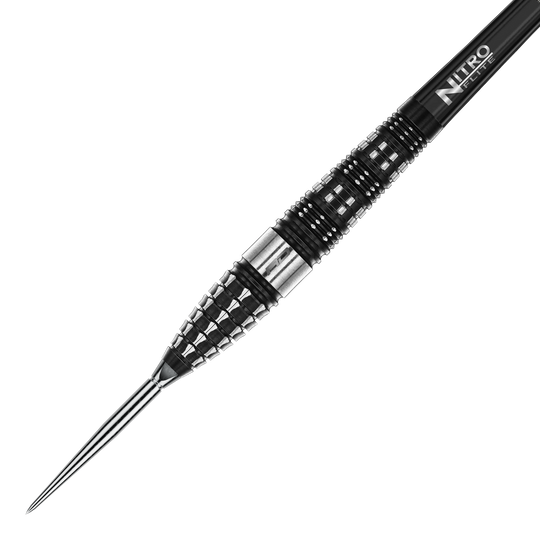 Dardos de acero Red Dragon Recon Torpedo Switch Point Dieses Bild zeigt die Red Dragon Recon Torpedo Steeldarts - 23g. Die Darts liegen nebeneinander auf einer weißen Fläche.