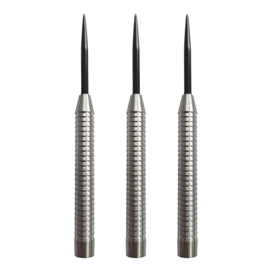 Barriles de dardos de acero McDart Shark 3 - 18 g Hier sieht man die McDart Shark 3 Steeldart-Barrels mit 18g Gewicht als Set. Die Steeldart-Barrels zeichnen sich durch eine anspruchsvolle Struktur aus.