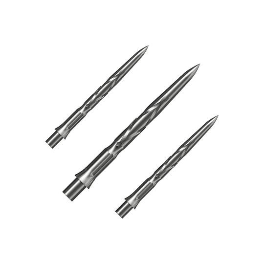 Dardos con punta de acero Mission Caliburn EVO System - HAN G2 - Plateados