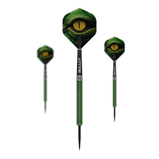 Dardos de acero Bullet Gator Abgebildet sind die Bullet Gator Steeldarts in einem Set. Die Darts sind für das Spiel mit Stahlspitzen geeignet.
