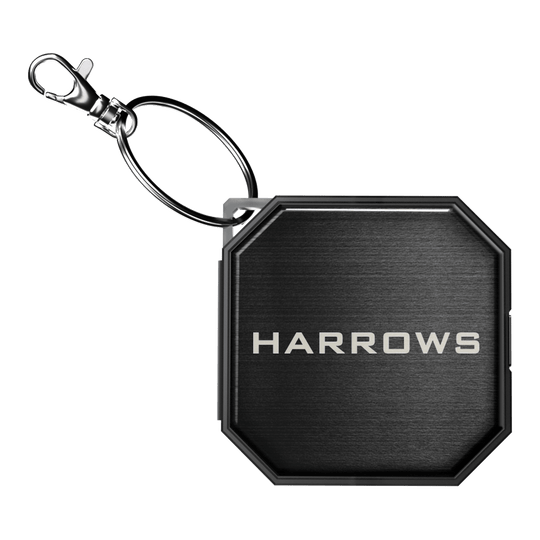 Estuche para herramientas Harrow Premium Quick Point Zu sehen ist das Harrows Premium Quick Point Tool Case. Es dient zur sicheren Aufbewahrung und Organisation von Dart-Tools.