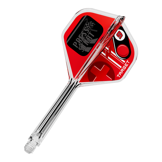 Target K-Flex Press Start No2 Vuelos estándar Produktbild von 410587_Target_K-Flex_PressStart_No2_Standard_Flights_33mm_1. Das Motiv zeigt einen Artikel für Dartsport.