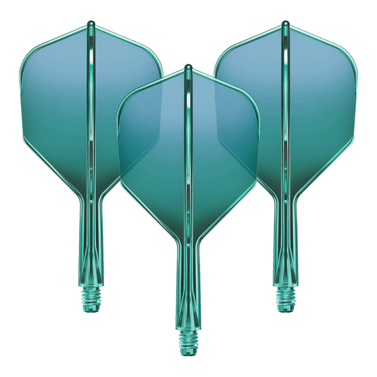 Sistema de eje de vuelo GOAT A1R No6 - Verde Produktbild mit dem Dateinamen GD8000160_GOAT_A1R_No6_Flight-Shaft-System_Gruen_19mm_1Set. Zeigt vermutlich ein grünfarbenes Flight-Shaft-System für Dartpfeile mit 19mm Länge.