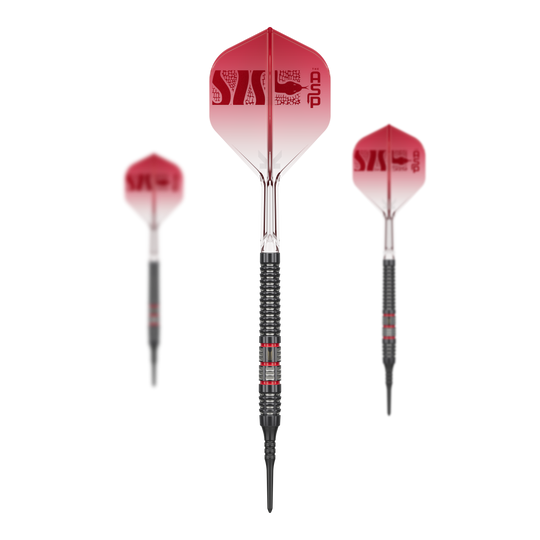 Dardos blandos Target Nathan Aspinall 95K - 18 g Abgebildet ist das Set der Target Nathan Aspinall 95K Softdarts mit 18g. Dieses Produkt ist für Dartspieler gedacht, die hochwertige Softdarts bevorzugen.