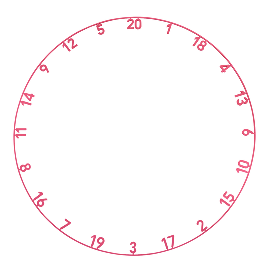 Anillo numérico de una sola pieza cortado con láser de precisión 180 Das Bild zeigt das Produkt mit dem Dateinamen ONE1013_Precise180_OnePiece_Lasercut_Zahlenring_CyberPink_1. Es handelt sich um ein nicht näher beschriebenes Produktbild.