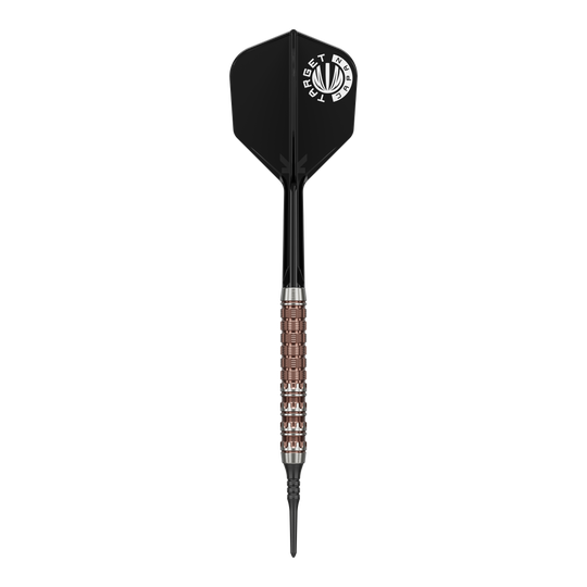 Das Bild zeigt Target Japan Prime Series George Nishitani Raptor GEN6 Softdarts mit einem Gewicht von 21,5 Gramm. Sie zeichnen sich durch hohe Präzision aus.