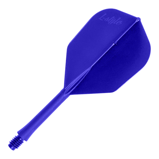 Vuelos en barra estilo L 2BA L3 - 260 Abgebildet ist ein Produkt mit dem Dateinamen LSF-902_L-Style_BarFlight_Blau_1. Das Bild zeigt wahrscheinlich ein Dartzubehör in blauer Farbe.