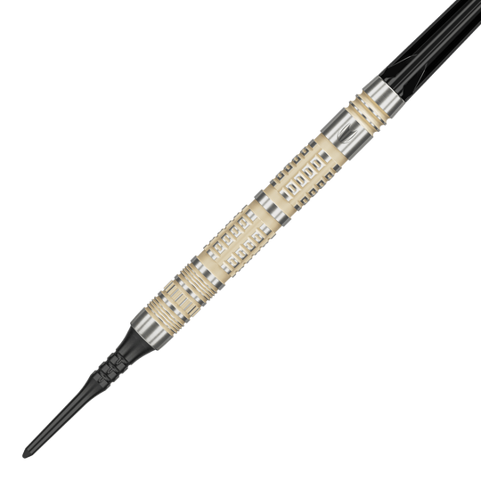 Dardos blandos Target Dimitri Van Den Bergh 95K - 19 g Zu sehen sind die Target Dimitri Van Den Bergh 95K Softdarts mit 19 Gramm Gewicht. Sie eignen sich ideal für ambitionierte Dartspieler.