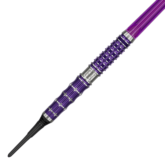 Hier sieht man die Target Japan The Miracle GEN7 Constructors Champions Limited Darts - 21,5g aus einer anderen Perspektive. Das Bild zeigt Details des Dart-Sets und die spezielle Konstruktion.