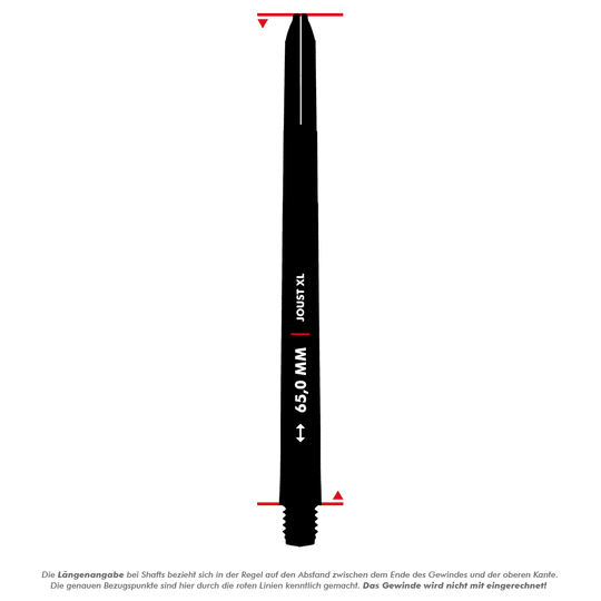 Cañas Red Dragon Joust XL - Negro - 65mm