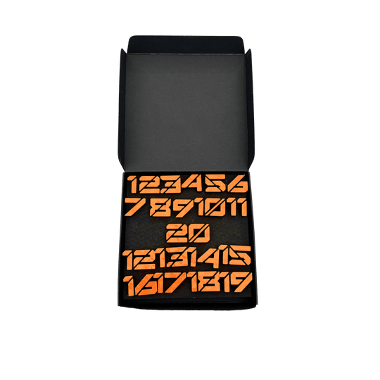 Das Bild hat den Dateinamen 'McDart Dartboard Steckzahlen Zahlenring Cyber orange 2'. Vermutlich ist darauf ein Zahlenring oder Steckzahlen in Orange für ein Dartboard zu sehen.