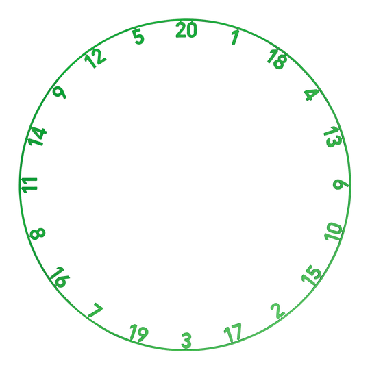 Diana de dardos de acero Endorphine de precisión 180 con anillo numerado - Verde esmeralda Hier ist das Precise 180 Endorphine Steeldartboard mit Nummernring in der Farbe Emerald Green zu sehen. Es handelt sich um ein hochwertiges Steeldartboard mit Zahlenring.