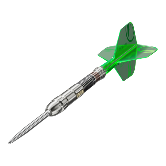 Zu sehen sind die Target Star Wars Luke Skywalker The Jedi Knight Light Saber Limited Edition Steeldarts - 24g. Das Produkt verfügt über ein einzigartiges Star Wars Design.