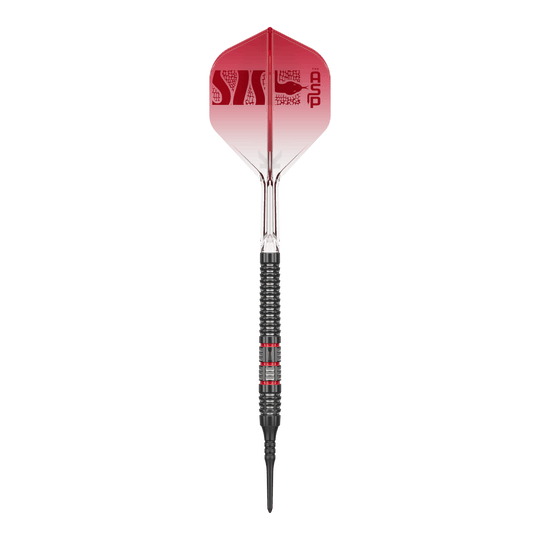 Dardos blandos Target Nathan Aspinall 95K - 18 g Gezeigt wird der Target Nathan Aspinall 95K Softdarts - 18g. Der Dartpfeil ist sorgfältig verarbeitet und liegt gut in der Hand.