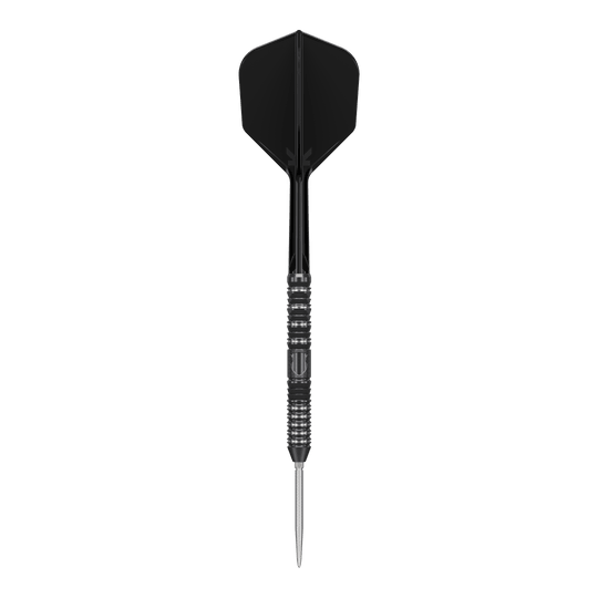 Dardos de acero Target Japan Black Marque Draco GEN2 Auf dem Bild ist ein schwarzer Steeldart der Marke Target Japan Black Marque Draco GEN2 zu sehen. Der Dart hat ein modernes, gerilltes Design und eine scharfe Spitze.