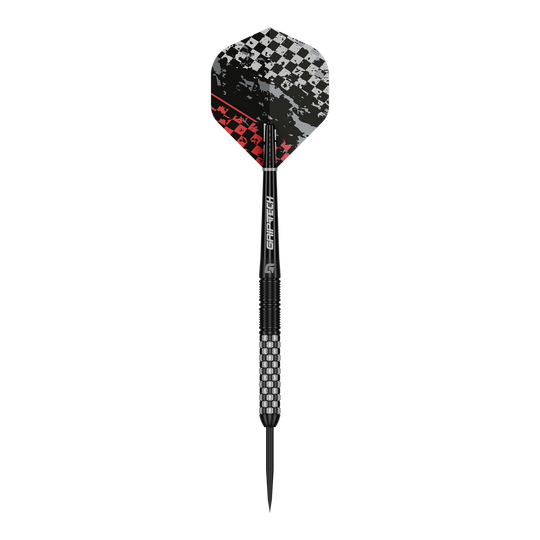 Dardos de acero GOAT Finish Line Das Bild zeigt die GOAT Finish Line Tungsten Steeldarts. Diese Darts sind hochwertig verarbeitet und besonders langlebig.