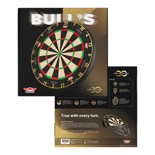 Diana de acero Bulls NL Advantage 8 Zu sehen ist das Bulls NL Advantage 8 Steeldartboard. Die Steeldartscheibe besteht aus robustem Material für lange Spielzeiten.