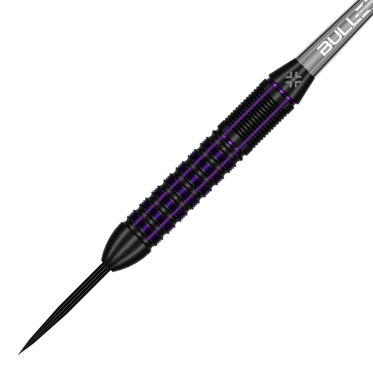 Dardos de acero y latón Bullet Toxic - 23 g Hier ist das Produkt Bullet Toxic Brass Steeldarts - 23g zu sehen. Diese Steeldarts bestehen aus Messing und wiegen 23 Gramm.