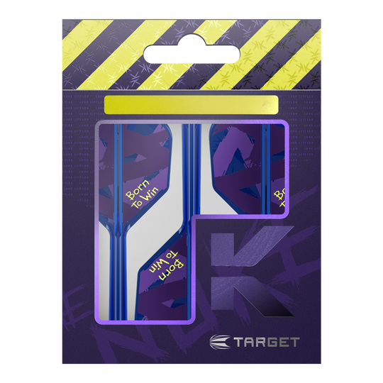 Target K-Flex Luke Littler Nacido para ganar Campeón del mundo No. 6 Vuelos Hier sehen Sie die Target K-Flex Luke Littler Born To Win World Champion No6 Flights. Es handelt sich um spezielle Dart-Flights für Profis.