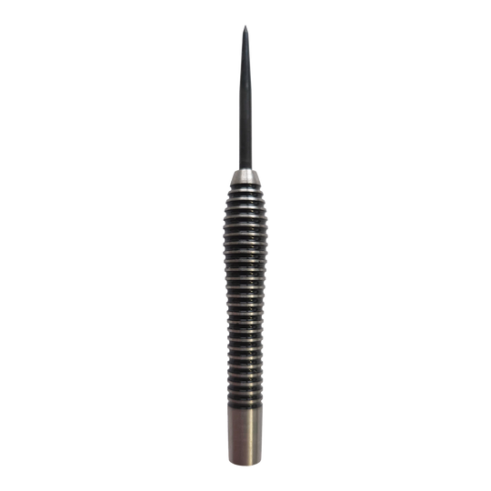 Barriles de acero McDart Black Ring Teardrop - 24 g Gezeigt wird das Produkt McDart Black Ring Teardrop Steeldart-Barrels - 24g. Die Dart-Barrels heben sich durch ihre besondere Teardrop-Form und schwarze Ringe hervor.