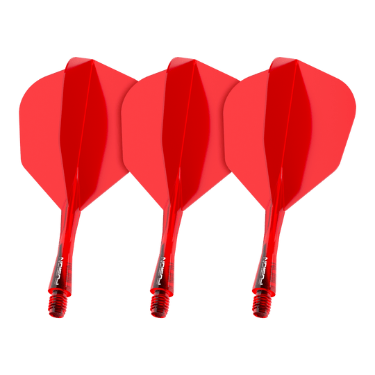 Sistema de eje de vuelo Winmau Fusion No6 Rojo Dieses Bild zeigt das Winmau Fusion Flight Shaft System No6 in Rot mit einer Länge von 22 mm. Es handelt sich um ein Set für Dartpfeile.