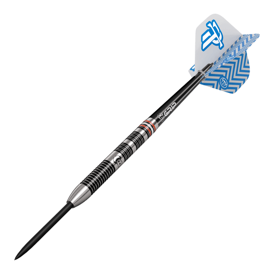 Dardos de acero Bulls Challenger Patrick Tringler - 21 g Bulls Challenger Patrick Tringler Steeldarts mit 21g Gewicht. Abgebildet ist das Dartprodukt aus einer anderen Perspektive.